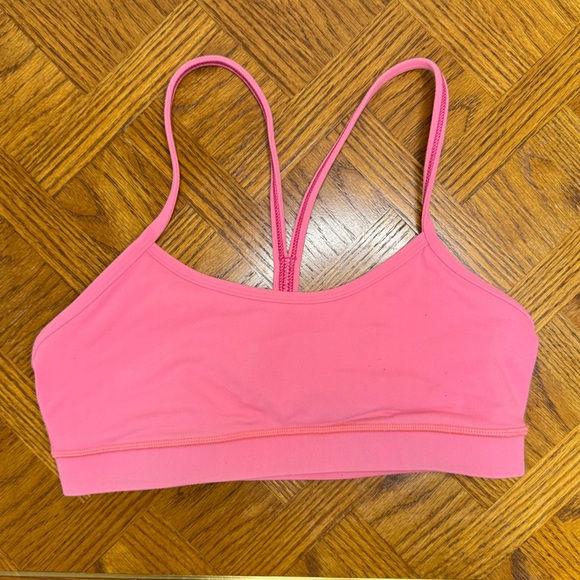 3 Lululemon Bra Bundle Flow Y Bra IV (Hot Pink/White) Crisscross Bralette Yellow - Picture 4 of 13